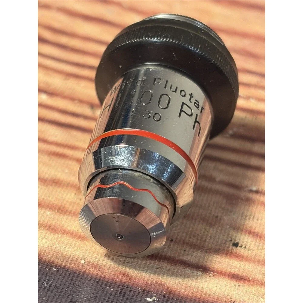 WILD HEERBRUGG 100X FLUOTAR OBJECTIVE MICROSCOPE LENS M20 M11